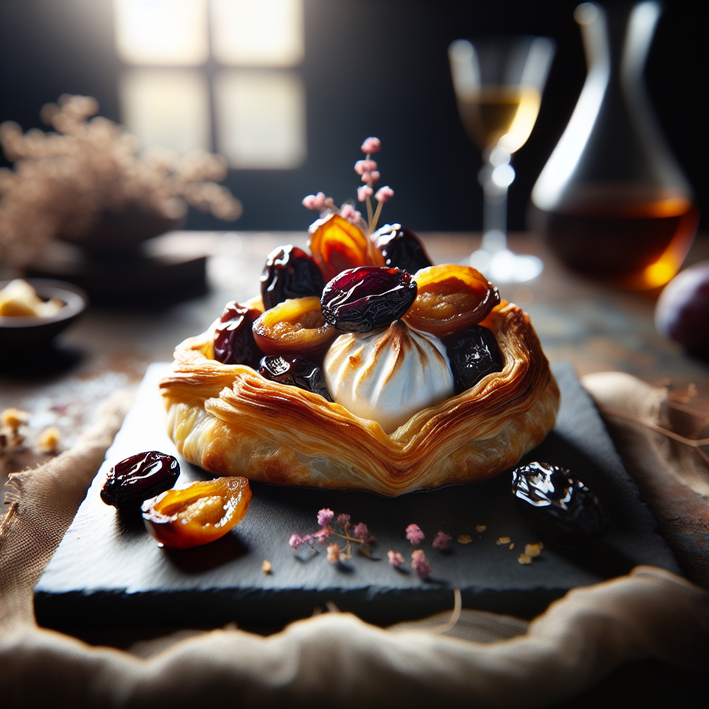 Aumônière de chèvre au pruneau